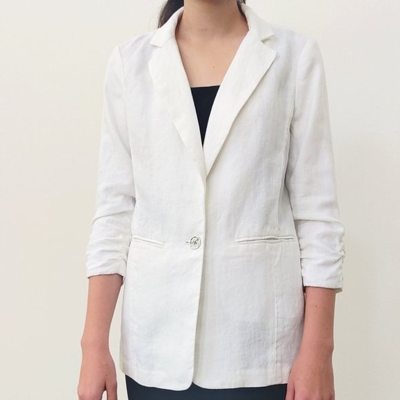 Michael Kors Jackets & Blazers - Michael Kors White Linen Blazer